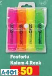 FATİH FOSFORLU KALEM 4 RENK FATİH FOSFORLU KALEM 4 RENK